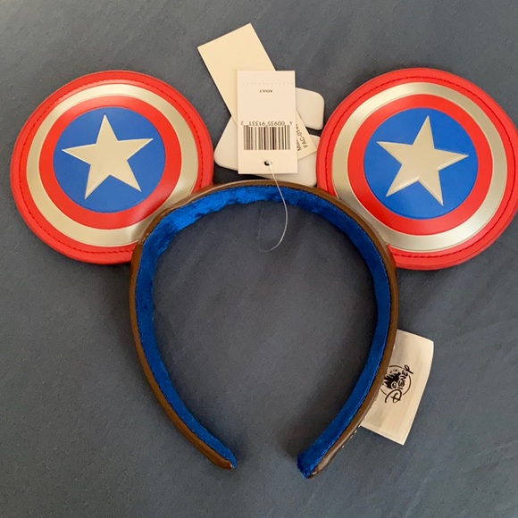 Disney Accessories - NWT Captain America Mickey Ears from Disney Parks
